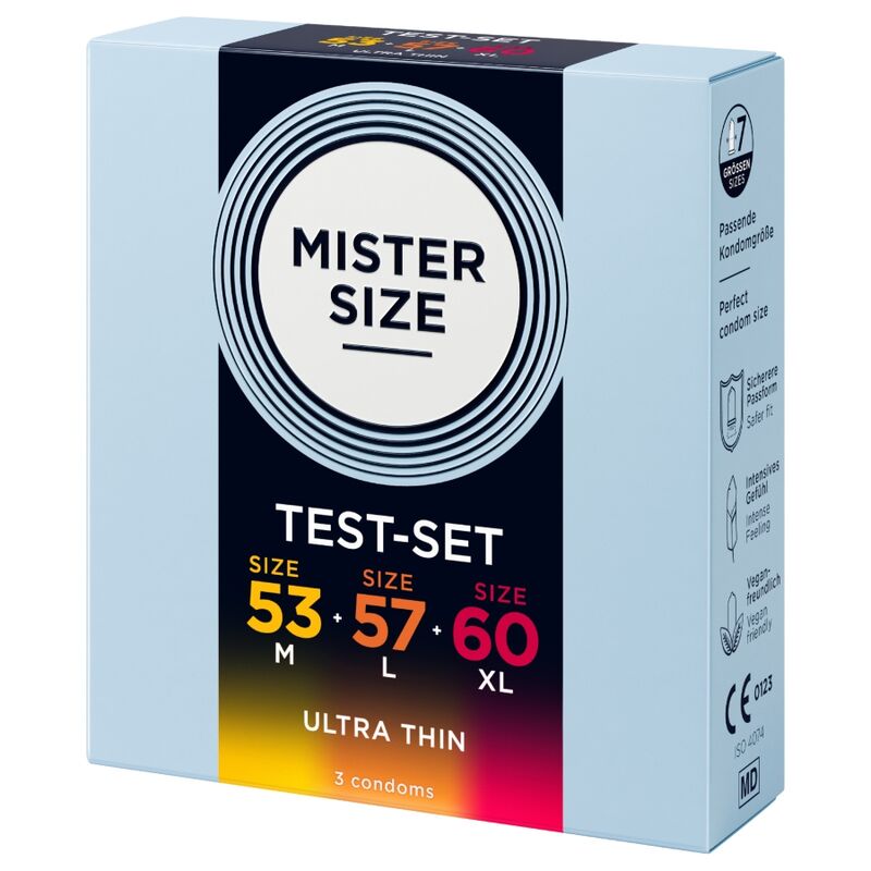Mister Size-Pachet de Probă Prezervative 53-57-60mm 3 Bucăți 3 Mister Size-Pachet de Probă Prezervative 53-57-60mm 3 Bucăți · Prezervative (imaginea 3)