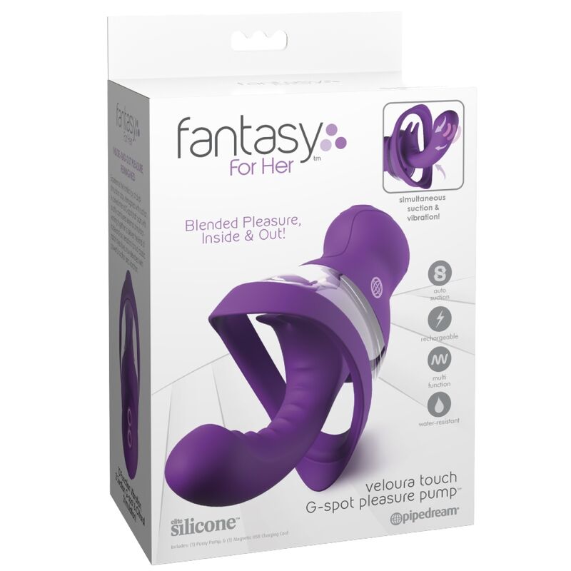 Pipedreams-Veloura Touch Pompă Intimă G-spot cu Succiune · Vibratoare (imaginea 5)