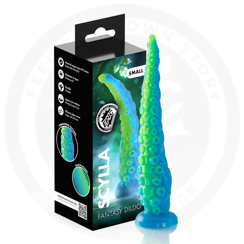 Epic-Dildo cu Tentacul Scylla Subțire Fluorescent · Dildo & Stimulatoare