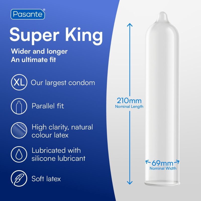 Pasante-Prezervativ Super King Xxl Pungă 144 Bucăți-Latex 2 Pasante-Prezervativ Super King Xxl Pungă 144 Bucăți-Latex · Prezervative (imaginea 2)