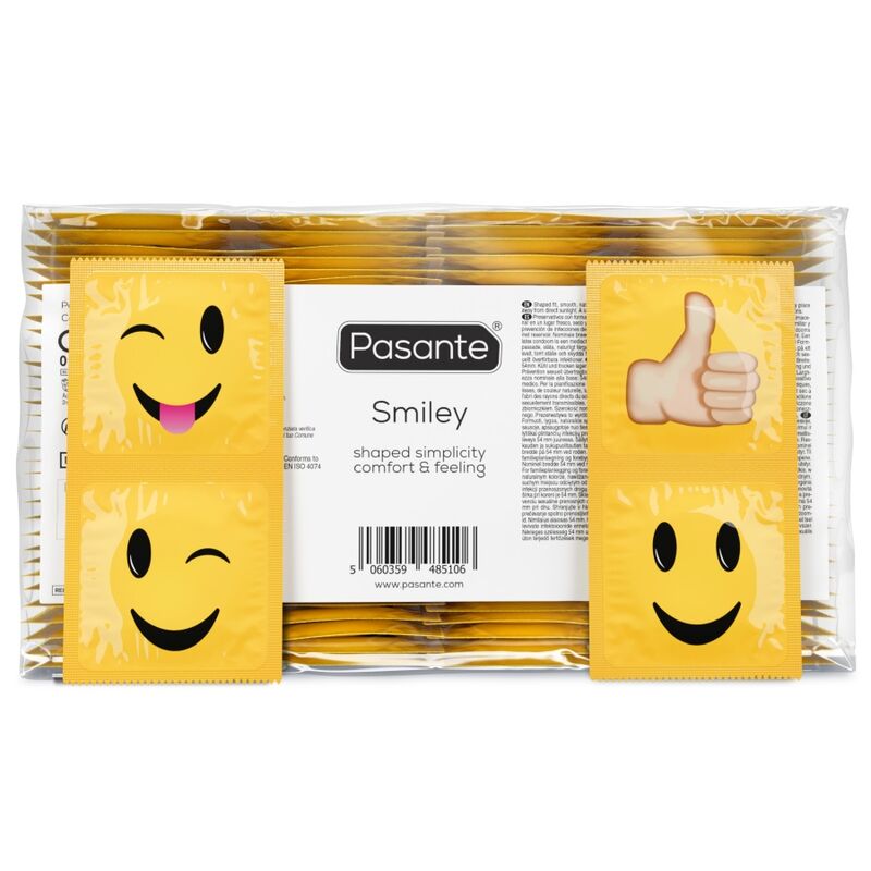Pasante-Prezervative Smiley, Pungă 144 Bucăți-Latex · Prezervative
