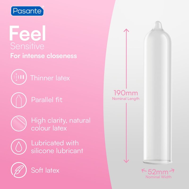Pasante-Prezervative Sensitive Ultra-subțiri 144 Bucăți 2 Pasante-Prezervative Sensitive Ultra-subțiri 144 Bucăți · Prezervative (imaginea 2)