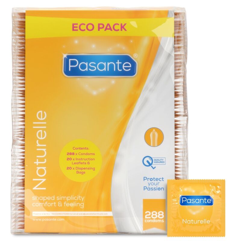 Pasante-Prezervative Naturelle Eco Pack 288 Bucăți-Latex · Prezervative