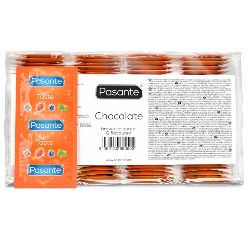 Pasante-Prezervative Aromate Chocolate Temptation Ciocolată, 144 · Prezervative