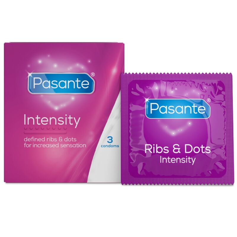 Pasante-Prezervative Riburi și Puncte Intensitate, 3 Bucăți · Prezervative (imaginea 2)