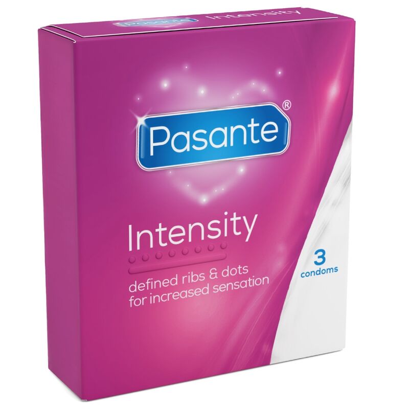 Pasante-Prezervative Riburi și Puncte Intensitate, 3 Bucăți · Prezervative